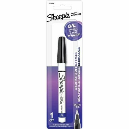 NEWELL BRANDS Sharpie Paint Marker, Oil-Based, Extra-Fine Point, Black SAN1874990